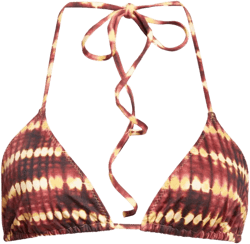 Maya Triangle Bikini Top In Amber