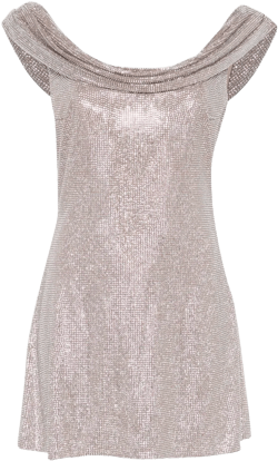 crystal-embellished mini dress 