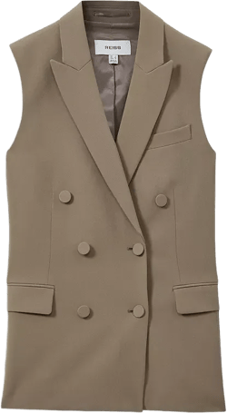 REISS Madelyn Long Line Vest