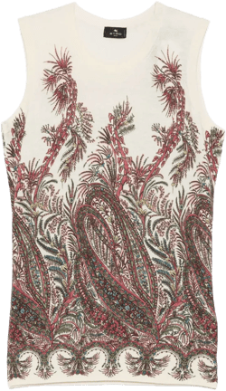 paisley-print top