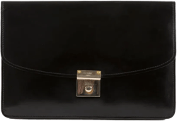 1970s leather clutch bag