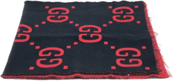 2000s GG pattern wool scarf