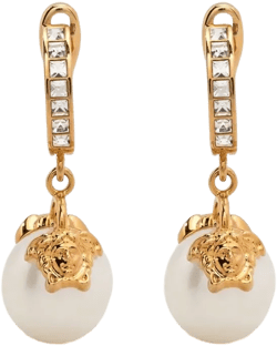 crystal-embellished drop earring