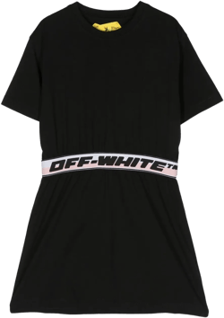 logo-tape waistband dress 
