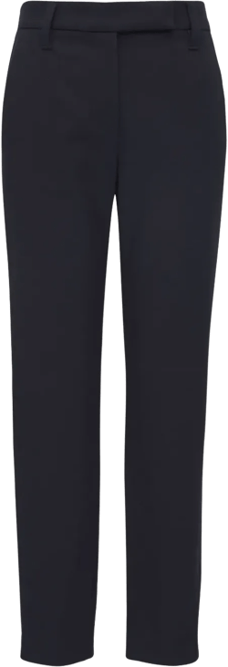 slim-cut stretch-cotton trousers