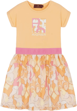 logo-printed dress