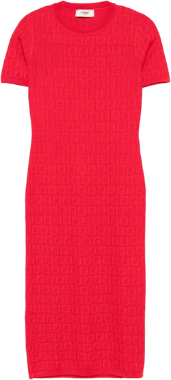 FF-jacquard dress