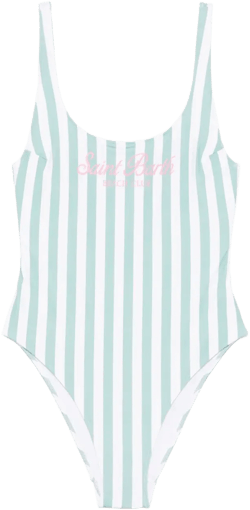 striped swimsuit
