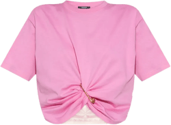 cotton gathered T-shirt