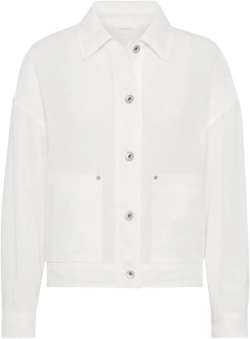 Monili chain-detail organza jacket 