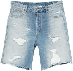 distressed denim shorts