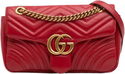 2016-2025 Small GG Marmont Leather Matelasse Flap crossbody bag