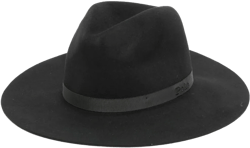 logo-embroidered wool fedora 