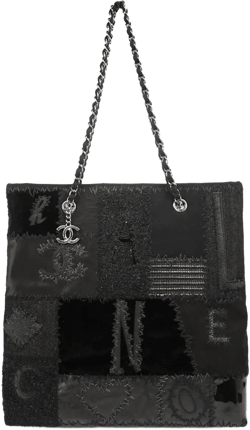 2017 patchwork tote bag