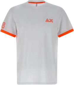 contrasting-trim T-shirt