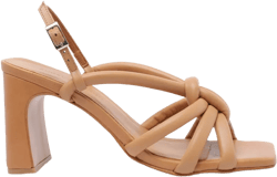 80mm leather heeled pumps