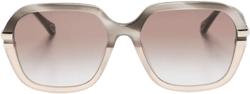 ombré-effect square-frame sunglasses