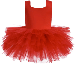 square-neck tutu dress