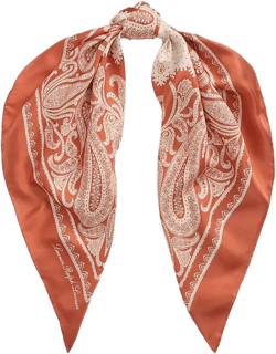 paisley-print silk scarf
