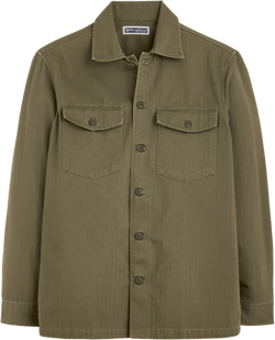 Wallace &amp; Barnes cotton herringbone workshirt