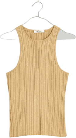 The Signature Shimmer Knit Cutaway Sweater Tank