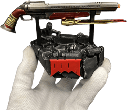 Hand-Painted Doom Game Super Shotgun Prop 15CM/5.8&quot; Metal Miniature Handmade Supershotgun Replica Display Art With Stand Gift For Him