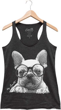 Womens Tank Top, Frenh Bulldog Tank Top, Frenchie Shirt, Cute Puppy Tank Top, Dog Tank Top, Dog Lover, Dog Mom, Pet Gift, Fashion Tank Top