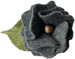 Felt Flower Brooch Various colors, Handmade Felt Floral Pin, Hat Accessory