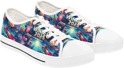 Colorful Women&#39;s Low Top Sneakers | Stylish Canvas Shoes for Everyday Wear, Gift for Graduates, Winners 2025