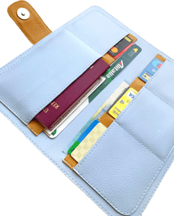 Travel Organizer for Women Travel Wallet Passport and Wallet Holder, Boarding Pass Case, Vegan Leather Passport Holder, CHOOSE YOUR COLOR