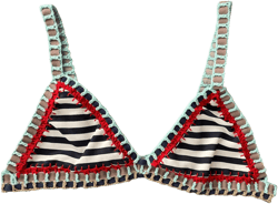 Sale | Retro Bikini Set | Crochet Bikini | Boho Design Swimwear | Ethnic Bikini | Striped Swimsuit | Athletic Bikini | Striped Bikini
