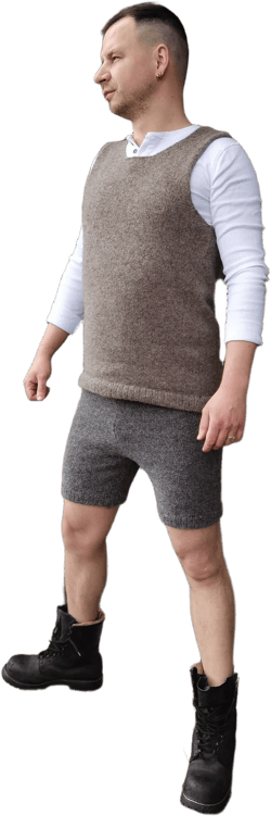 Wool vest | Unisex vest | Woolen vest | Handmade clothes | Sleeveless vest | Sweater vest | Warm vest | Hand knitted vest | Mens wool vest