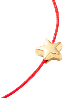 Star Charm Friendship Stacking Bracelet, Red Ribbon Friendship Bracelet, Gift for Women, Wish Bracelet Celestial Jewelry