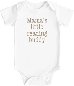 Mama’s Little Reading Buddy Onesie®, Book Lover Baby Gift, Gift For Librarian Mom, Baby Shower Gift, Newborn Baby Gift, Coming Home Outfit