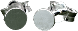 Sterling Silver Round Studs, Minimalist Earrings, Silver Stud Earrings, Simple Ear Accessories, Gift for Her 4mm 5mm