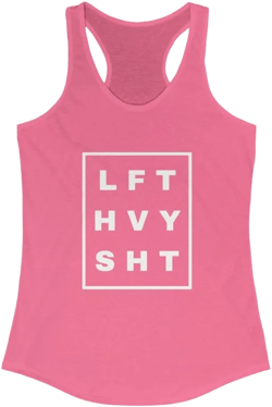 Lift Heavy Shit, Workout Tanks For Women, Fitness Tank, Weight Lifting Tank, Funny Workout Tank, Workout Shirt, Racerback Tank