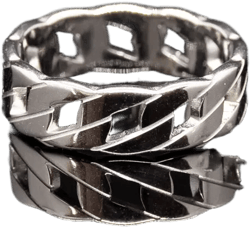 Mens Ring Silver Band Ring Mens Signet Statement Stainless Steel Ring Mens Jewelry Gift for Him Pinky Ring - By Twistedpendant