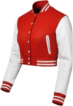 WOMEN CROPPED JACKET| Crop Varsity Jacket| Customizable Letterman Bomber| Wool Body & Leather Sleeves Cropped Varsity Style| Best Gift Idea
