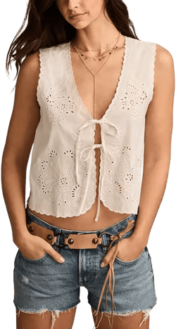 Women's Eyelet Vest 