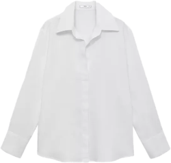 Mango Women's Linen Oversized Shirt