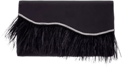 Women's Feather Flap Clutch