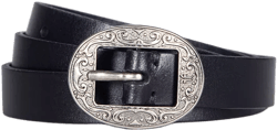 Frye Women's Logo Western Center Bar Belt