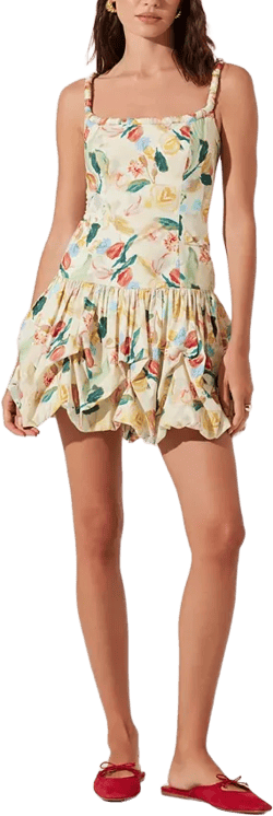 Women's Keyla Bubble-Hem Minidress