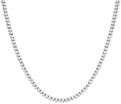 By Adina Eden Thin Three Prong Tennis Necklace