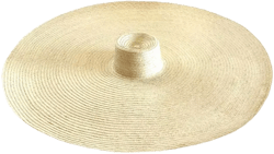 SOLANA Oversized Straw Hat in Natural Beige