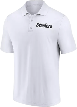 Men's White Pittsburgh Steelers Lockup Polo Shirt