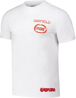 Freeze Max Men's White Garfield Foodie Regular Fit T-Shirt