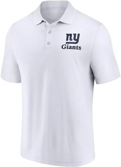 Men's White New York Giants Vintage Polo Shirt