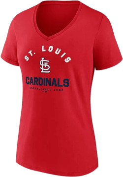 Logo Athletic Women's Red St. Louis Cardinals Unrivaled V-Neck T-Shirt