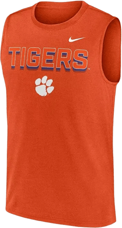 Men's Orange Clemson Tigers Primetime Tricode Legend Performance Tank Top